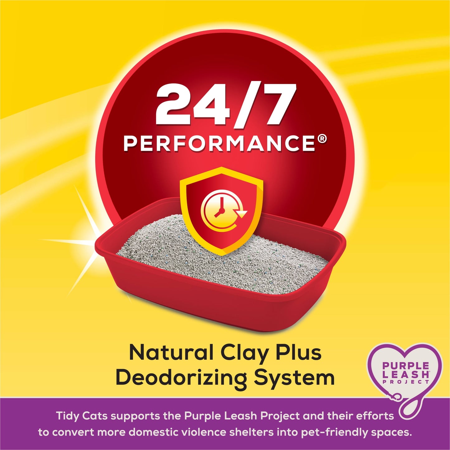 (2 Pack) Purina  24/7 Clumping Cat Litter, Low Dust, Deodorizing, 20 Lb. Jug